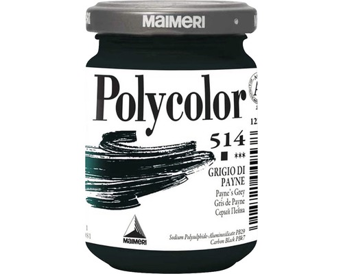 Culoare vinilică Polycolor 514 Paynes Gray 140 ml-0
