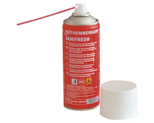Spray aparate de aer condiționat Rothenberger Sanifresh 400ml, pentru curățare/dezinfectare/dezodorizare