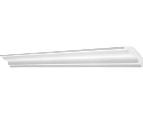 Baghetă polistiren S50 albă 200x4,5x4 cm