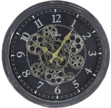 Ceas de perete, model roți dințate, negru Ø 37 cm-thumb-0