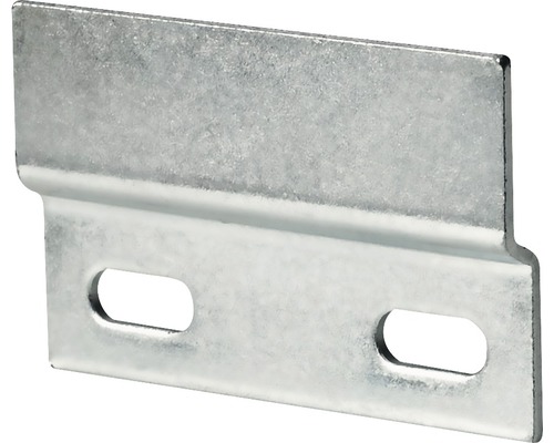 Clemă zincată perforată Hettich 76x47,5 mm, pentru suspendat dulapuri, pachet 25 bucăți