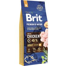 Hrană uscată pentru câini Brit Premium by Nature Adult M, 15 kg-thumb-0