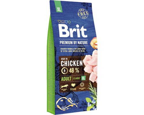 Hrană pentru câini Brit Premium by Nature Adult XL, 15 kg