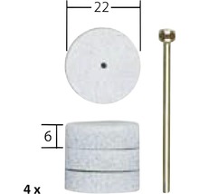 Discuri șlefuire fină Proxxon Micromot Ø22mm, pachet 4 bucăți, formă cilindrică-thumb-1