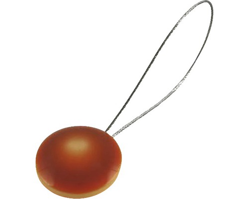 Magnet decorativ Pearls pentru perdea - cu fir metalic de fixare, orange-0