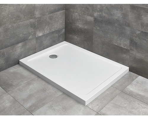 Cădiță de duș dreptunghiulară Radaway Doros F Compact 80x100x12 cm acril alb SDRFP1080-05
