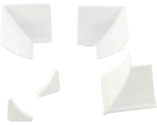 Set accesorii pentru plintă antistrop alb