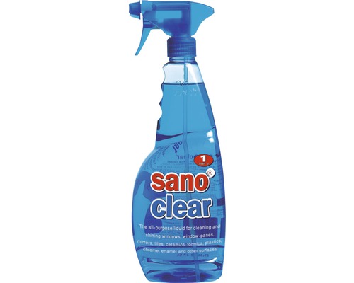 Soluție de curățat geamuri (detergent) Sano Clear Blue 1L