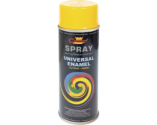 Spray profesional email universal Champion RAL 1023 galben lucios 400 ml-0