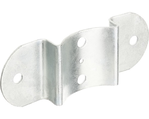 Profil pentru fixare gard, metal, 18x7 cm, argintiu