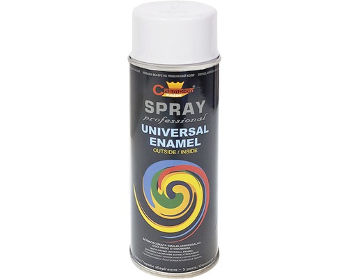 Spray profesional email universal Champion alb lucios RAL 9010 400 ml