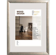 Ramă foto lemn Milano argintie 30x40 cm-thumb-0