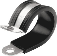 Coliere universale Norma RSGU Ø5 mm oțel zincat, cu garnitură, lățime 12mm, 100 bucăți-thumb-0