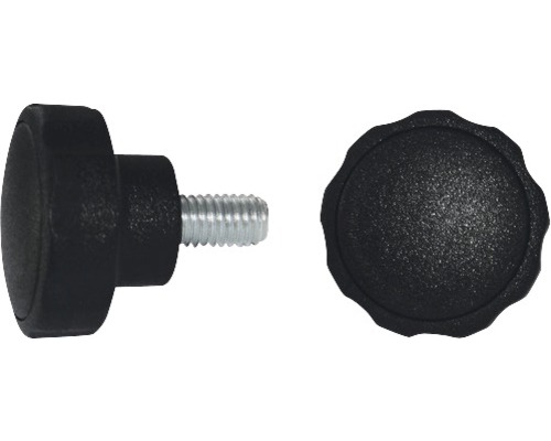 Șuruburi metrice Dresselhaus 10x23 mm Ø40mm oțel & plastic negru, 20 bucăți, pentru înfiletare manuală-0