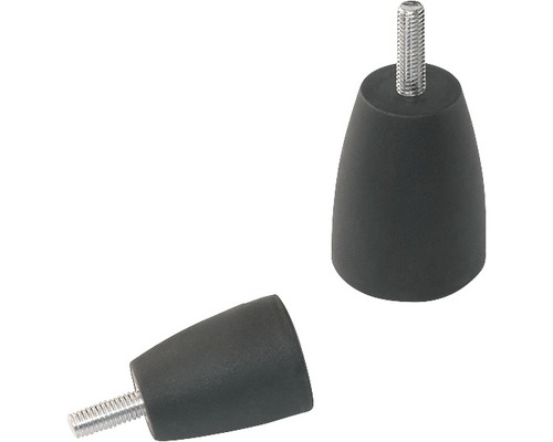 Șuruburi metrice cu cap cilindric manual Dresselhaus 8x20 mm Ø32mm oțel & plastic negru, 10 bucăți