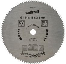 Disc fierăstrău circular Wolfcraft Ø184x2,4x16 mm 100 dinți-thumb-0