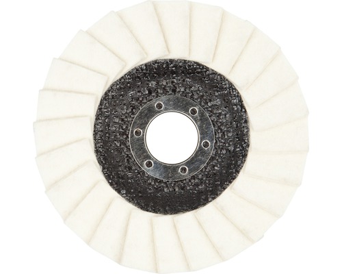 Disc lamelar pentru lustruit Wolfcraft Ø115x22,23 mm, din pâslă-0