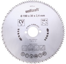 Disc fierăstrău circular Wolfcraft Ø190x2,4x30 mm 100 dinți-thumb-0