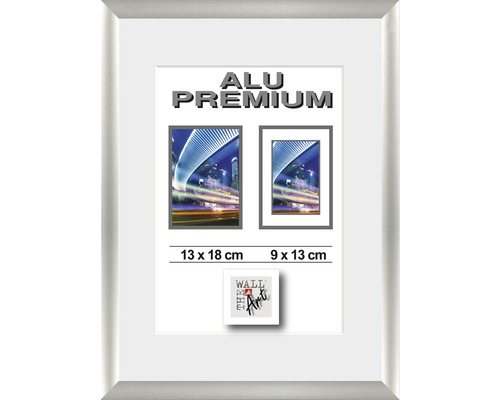 Ramă foto aluminiu Duo argintiu 13x18 cm-0