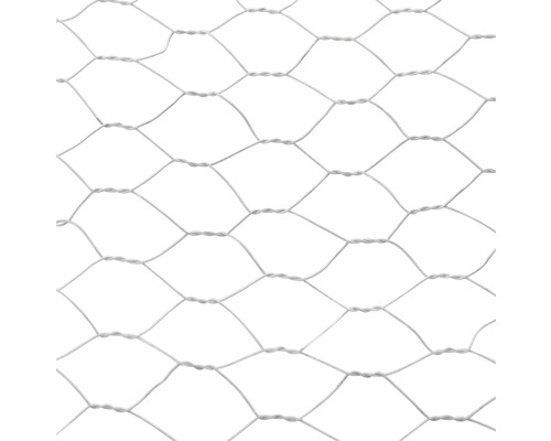 Plasă gard zincată hexagonală 0,8 mm 1x25 m gri