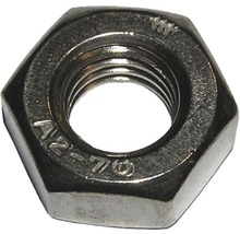 Piulițe hexagonale simple Dresselhaus UNC 1/4" (asemănător DIN934) oțel inox A2, pas metric american, 25 bucăți-thumb-0