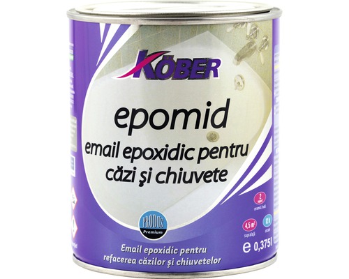 Email epoxidic pentru căzi și chiuvete Epomid Köber alb 0,375 l