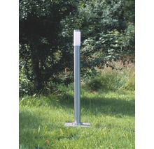 Stâlp pitic Dody E27 max. 1x10W, 110 cm, pentru exterior IP44, alb/oțel inoxidabil-thumb-4