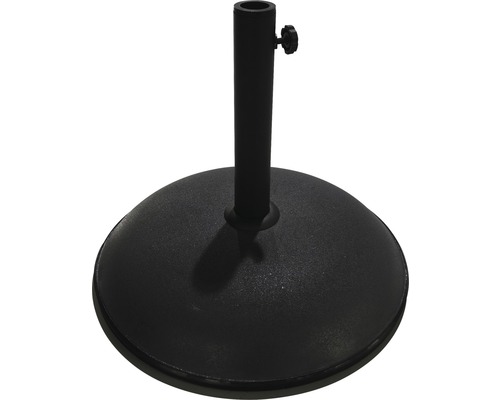 Suport umbrelă, ciment, Ø 45cm, negru
