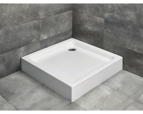 Cădiță de duș pătrată Radaway Siros C Compact 80x80x17 cm acril alb SBC8817-2-0
