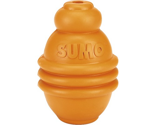 Jucărie pentru câini, Sumo Play, 6 x 6 x 8 cm, portocaliu