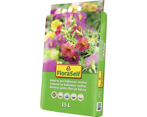 FloraSelf Pământ pentru flori de balcon 15 l