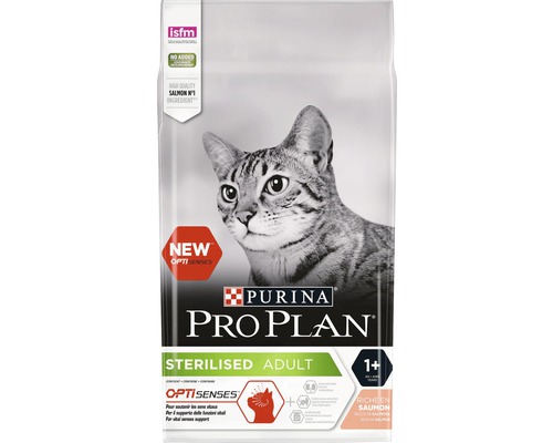 Hrană uscată pentru pisici, Pro Plan Sterilised Cat, somon, 1,5 kg