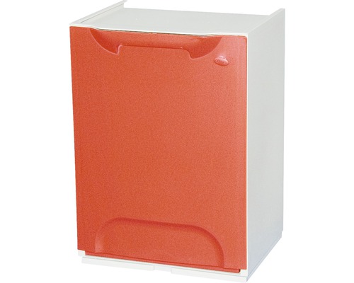 Coș de gunoi modular ArtPlast Eco-Logico 35x30x49 cm, roșu, pentru deșeuri din metal-0