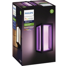 Aplică cu LED integrat Philips Hue Impress Small 2x8W 1200 lumeni, lumină RGBW, pentru exterior IP44, negru-thumb-3