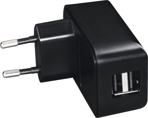 Încărcător USB Hama Universal 5V 2100mA negru, cu 2 ieșiri pentru cablu USB-0
