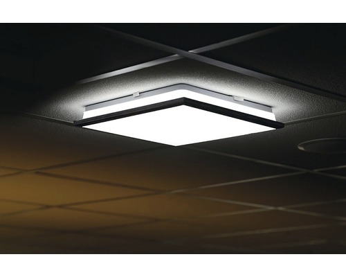 sink Ru client Plafonieră cu LED integrat Silver 24W 2160 lumeni, 38x38 cm, pentru baie  IP44, crom - HORNBACH România