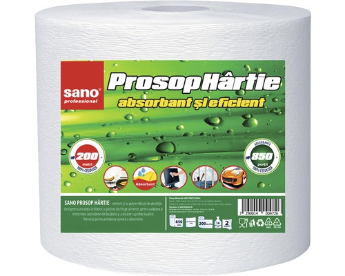 Rolă prosoape de hârtie Sano Professional 21,5cm x 200m, 850 foi-0