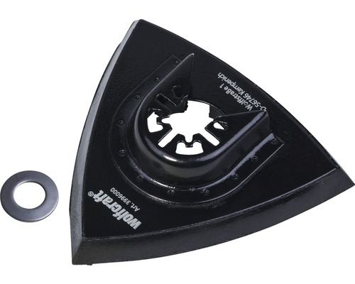 Platan triunghiular de șlefuit Wolfcraft PRO 95mm pentru mașini multifuncționale-0