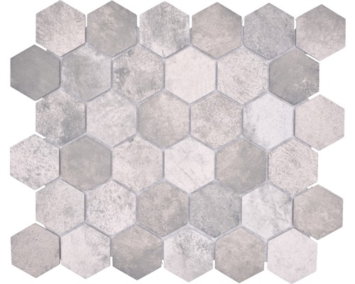 Mozaic HX Curio ZDG hexagon ciment gri 32,5x28,1 cm-0