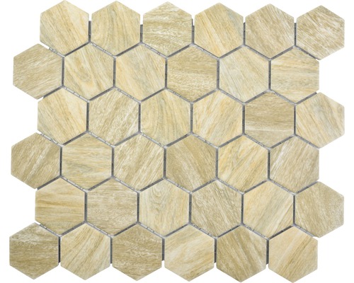 Mozaic HX Curio HB hexagon lemn 32,5x28,1 cm-0
