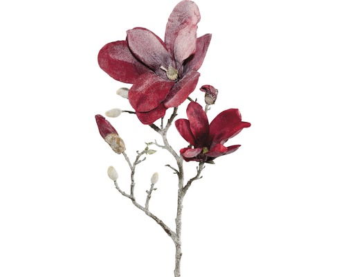 Magnolie artificială, 63 cm, roșu-0