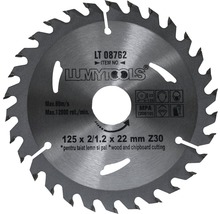 Disc debitare lemn & PAL Lumy Tools Ø125x2/1,2x22 mm, 30 dinți-thumb-0