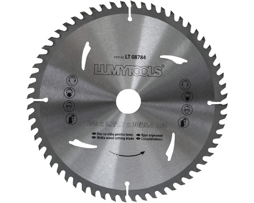 Disc fierăstrău circular Lumy Tools Ø250x3,2/1,7x30/25,4 mm 60 dinți-0