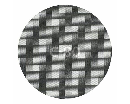 Discuri tip plasă pentru șlefuit pereți Wolfcraft Ø225 mm, granulație 80, pentru glet/gipscarton, pachet 5 bucăți