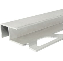 Profil de scară aluminiu argintiu 10x12 mm 250 cm-thumb-0