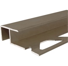Profil de scară aluminiu maro 10x12 mm 250 cm-thumb-0