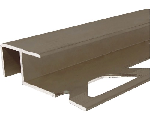 Profil de scară aluminiu maro 10x12 mm 250 cm
