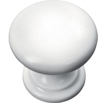 Buton pentru mobilă Hettich Budget Ø25mm, plastic alb-thumb-0