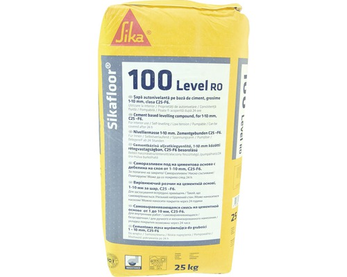 Șapă autonivelantă Sikafloor 100 Level cimentoasă pentru nivelarea pardoselilor între 2-10 mm 25 kg