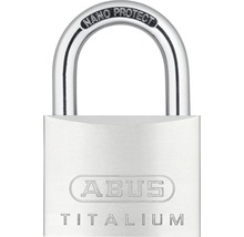 Lacăt aluminiu Abus Titalium 60mm, belciug Ø9,5mm, 2 chei-thumb-0